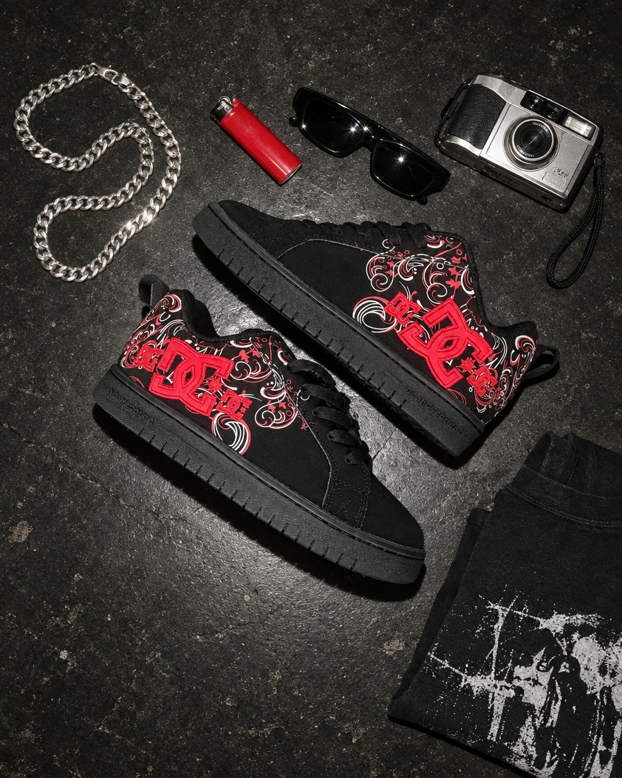 Red edition flat lay